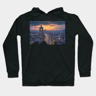 Edinburgh Princess Street Sunset Hoodie